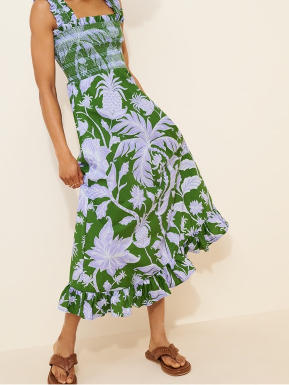Farm rio Tropical Swing Sleeveless Maxi Dress Size M